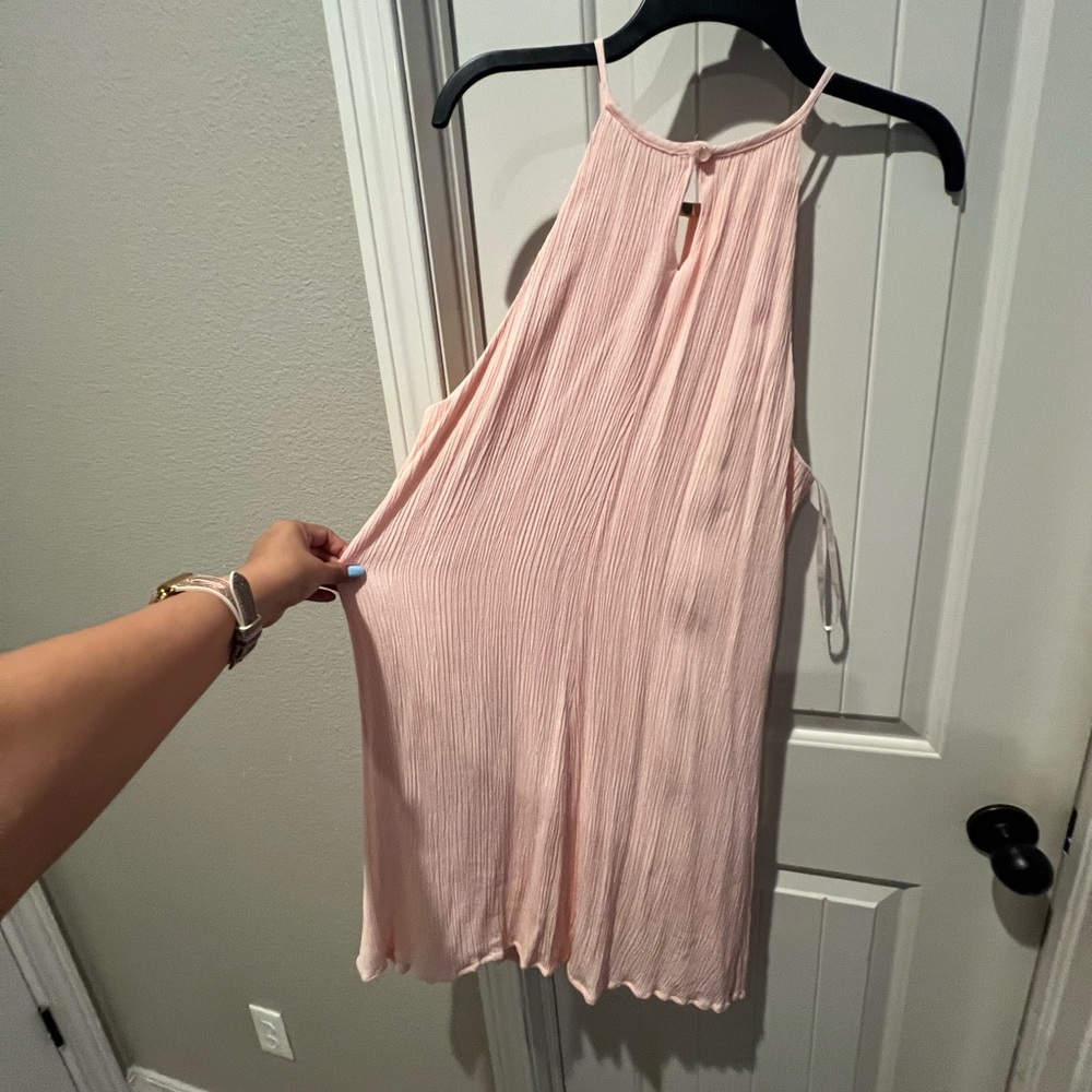 Luxology Light Pink Pleated Dress sz 12
